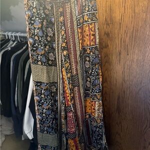 Jaase Anthropologie Bohemian Patchwork pants - Black Multi